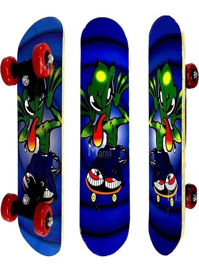 MANVI Skateboard for Kids, Multi Theme Wooden 24inch Skateboard with 4 Wheels, 7 Layer Plywood Deck Standard Skate Boards for Boys Girls Beginners Teens Adult - Image 3
